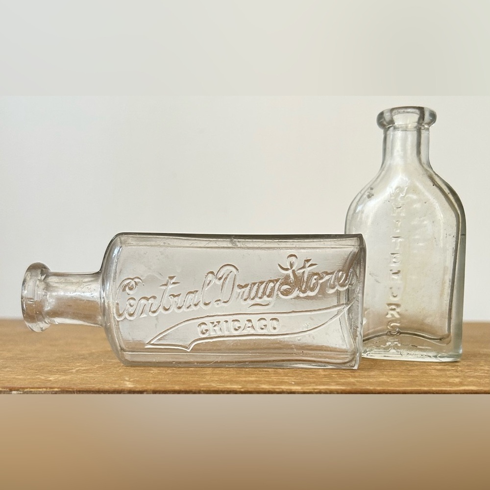 Vintage Medicinal Chicago Bottles